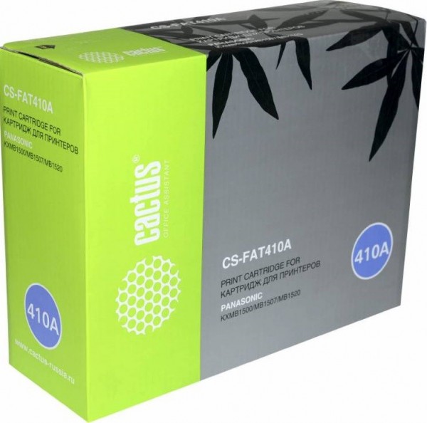 Картридж Cactus FAT410A (CS-FAT410A) для принтеров Panasonic KX-FAT410A7/ MB1500/ MB1507/ MB1520 черный 2500 страниц
