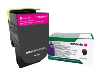 Тонер-картридж оригинальный Lexmark 71B5HM0 для принтеров Lexmark CS417dn/ CS517de/ CX417dn/ CX517de, пурпурного цвета повышенной емкости, 3500 страниц
