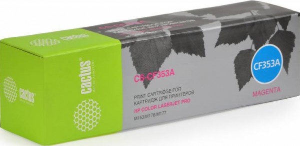 Cactus CF353A Картридж CS-CF353A пурпурный для принтеров HP M176/ M177, 1 000 стр.
