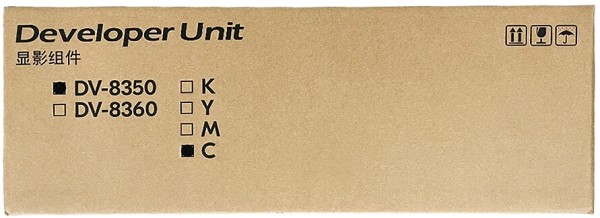 Блок проявки Kyocera DV-8350C (302L793030 / 302L793031) оригинальный для принтера Kyocera TASKalfa 2552ci/ 3252ci/ 2553ci/ 3253ci, голубой, 600 000 стр.