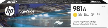 Картридж HP J3M70A (№981A) оригинальный для HP PageWide Enterprise Color 556dn/ 556xh/ 586dn/ 586f/ 586z, жёлтый, 6000 стр.