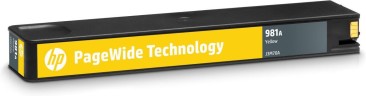 Картридж HP J3M70A (№981A) оригинальный для HP PageWide Enterprise Color 556dn/ 556xh/ 586dn/ 586f/ 586z, жёлтый, 6000 стр.