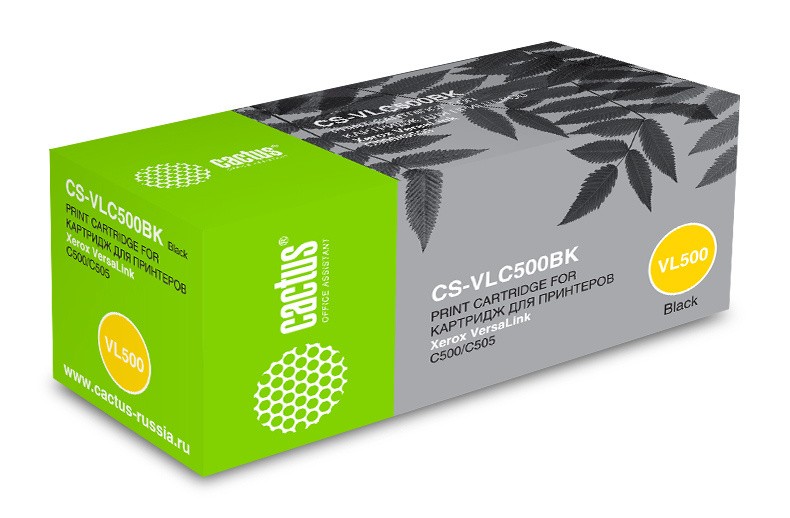 Картридж Cactus 106R03880 (CS-VLC500BKRU) Black для Xerox VersaLink C500/ C505, чёрный, 5000 стр.