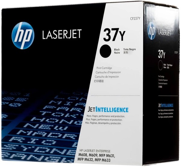 Картридж HP CF237Y (37Y) оригинальный для HP LaserJet Enterprise M607dn/ M607n/ M608dn/ M608n/ M608x/ M609dn/ M609x/ M631h/ M631dn/ M631z/ M632z/ M632fht, увеличенный, 41000 страниц