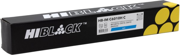 Картридж Hi-Black 842533 (HB-IMC6010HC) Cyan (с чипом) для Ricoh IM C4510/ C5510/ C6010, голубой, 28К