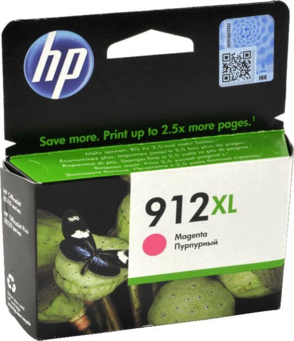 Картридж HP №912XL (3YL82AE) Magenta оригинальный для HP OfficeJet Pro 8012/ 8013/ 8014/ 8022/ 8023, пурпурный, увеличенный, 825 стр.