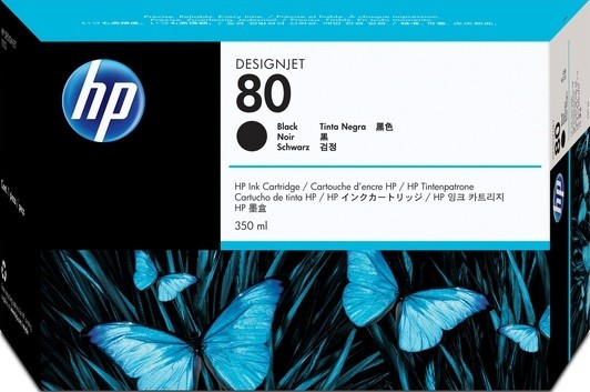 Картридж HP DJ 1050 CM (C4871A) черный 350ml №80