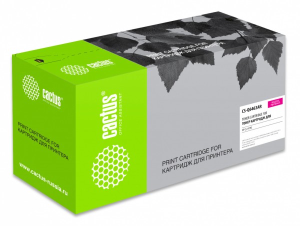 Картридж Cactus Q6463AR (CS-Q6463AR) для принтеров HP Color LaserJet 4730 пурпурный 12000 страниц
