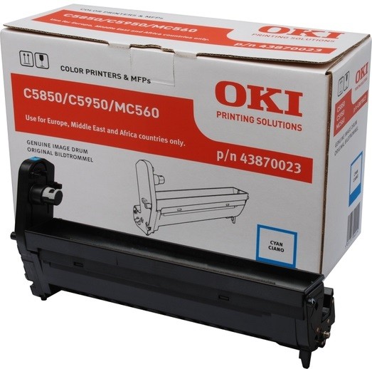 Фотобарабан OKI (43870023) оригинальный для принтера OKI MC560/ C5850/ C5950, голубой, 20 000 стр.