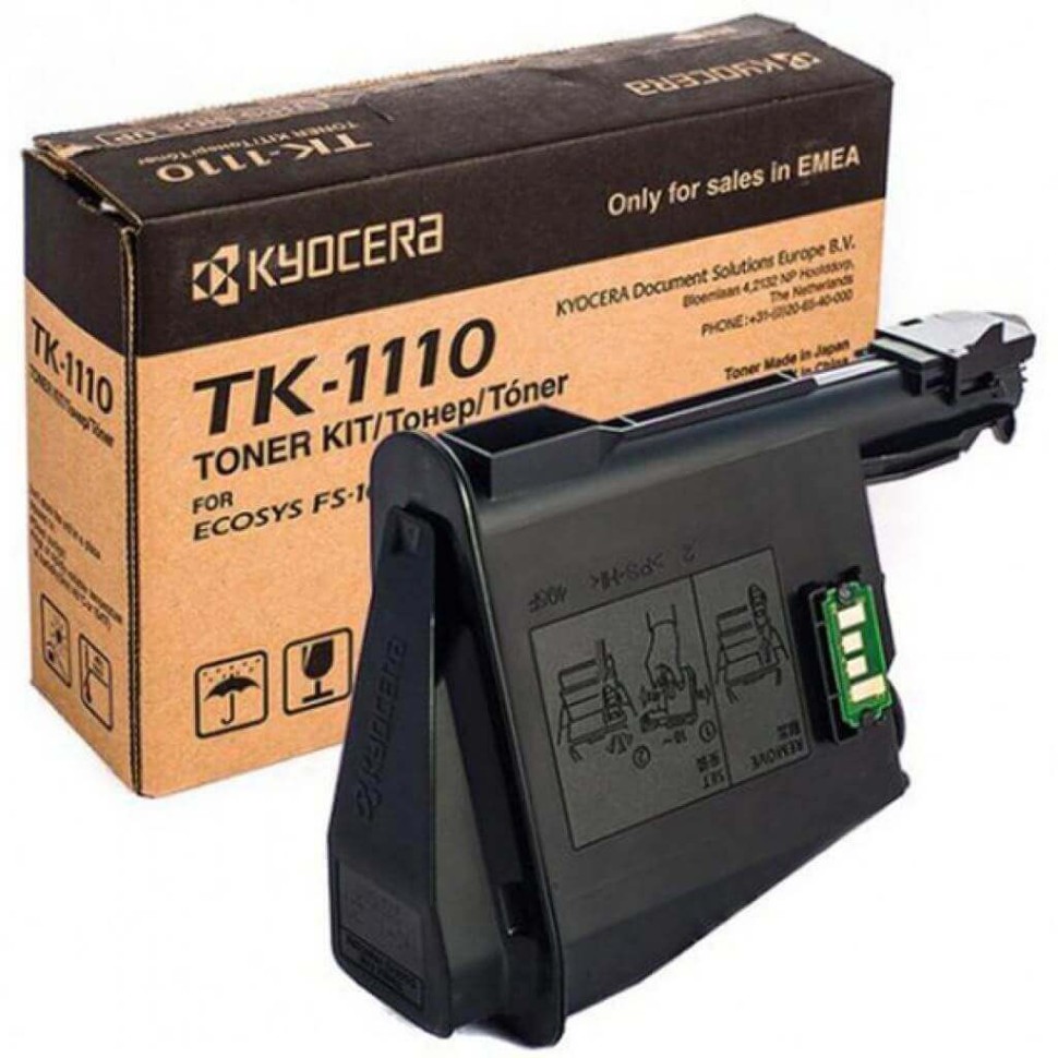 Картридж Kyocera TK-1110 (1T02M50NXV/1T02M50NX0) оригинальный для принтера Kyocera FS-1040/FS-1020MFP, 2500 страниц