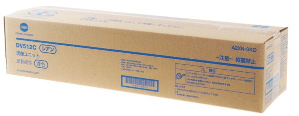 Блок девелопера Konica-Minolta DV-512C (DV512C/ A2XN0KD/ A2XN-0KD) оригинальный для Konica-Minolta bizhub C224/ C224e/ C284/ C364/ C454/ C554, голубой, 600 000 стр.