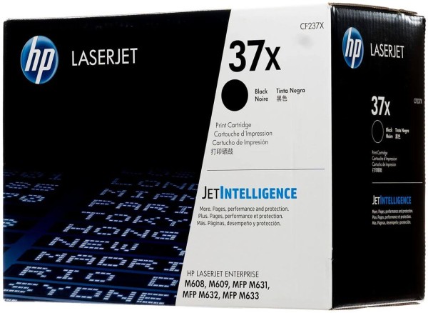 Картридж HP CF237X (37X) оригинальный для HP LaserJet Enterprise M608dn/ M608n/ M608x/ M609dn/ M609x/ M631h/ M631dn/ M631z/ M632z/ M632fht, увеличенный, 25000 страниц