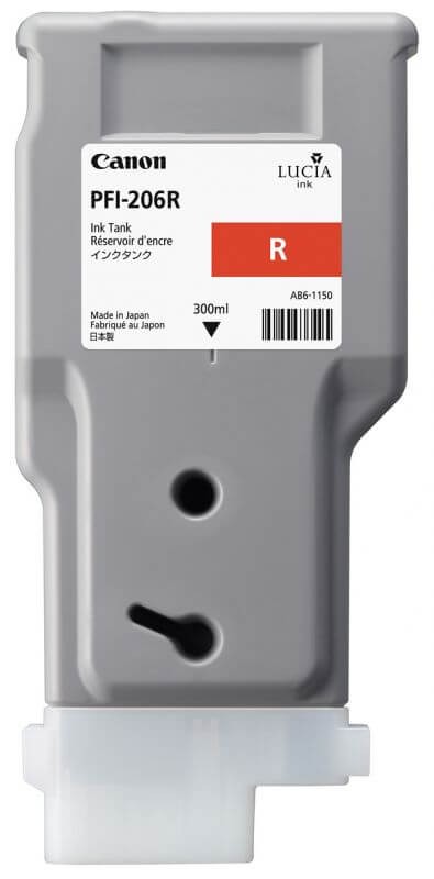 Картридж оригинальный Canon PFI-206R 5309B001 для принтера Canon iPF6400/ 6400SE/ 6450, красный (300 ml)