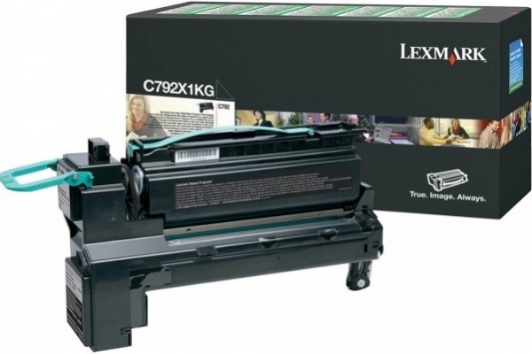 Картридж Lexmark C792X1KG оригинальный для Lexmark C792, Return Program, black, увеличенный, 20000 стр.