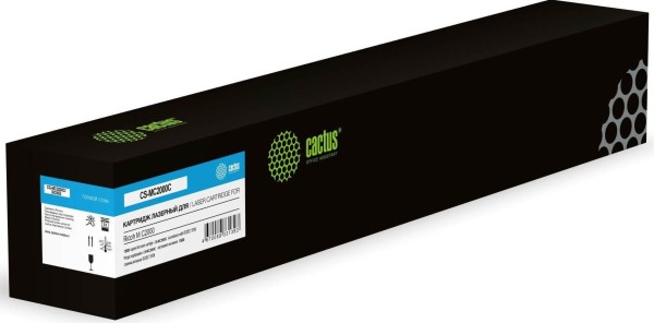 Картридж Cactus M C2000H 842453 (CS-MC2000C) Cyan для Ricoh M C2000, голубой, 15000 стр.