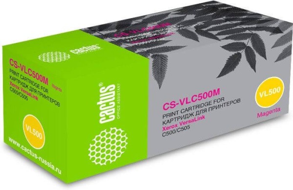 Картридж Cactus 106R03878 (CS-VLC500MRU) Magenta для Xerox VersaLink C500/ C505, пурпурный, 2400 стр.