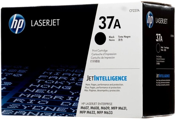 Картридж HP CF237A (37A) оригинальный для HP LaserJet Enterprise M607dn/ M607n/ M608dn/ M608n/ M608x/ M609dn/ M609x/ M631h/ M631dn/ M631z/ M632z/ M632fht, чёрный, 11000 страниц