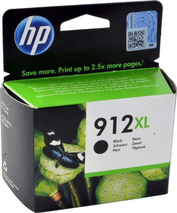 Картридж HP №912XL (3YL84AE) Black оригинальный для HP OfficeJet Pro 8012/ 8013/ 8014/ 8022/ 8023, чёрный, увеличенный, 825 стр.