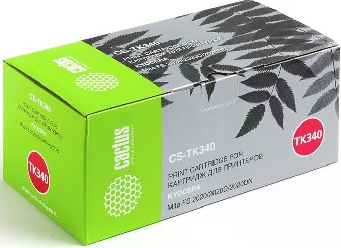 Картридж Cactus TK-340 (CS-TK340) для принтеров Kyocera Mita FS 2020/ 2020D/ 2020DN черный 12000 страниц