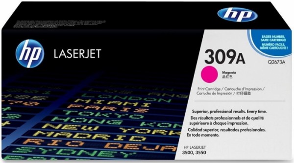 Картридж HP Q2673A (309A) оригинальный для принтера HP Color LaserJet 3500/ 3550/ 3550n magenta, 4000 страниц