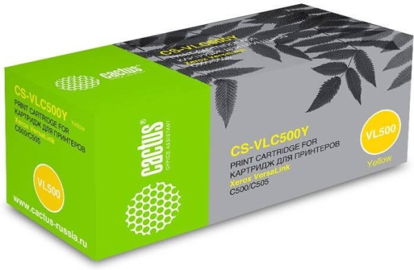 Картридж Cactus 106R03879 (CS-VLC500YRU) Yellow для Xerox VersaLink C500/ C505, жёлтый, 2400 стр.