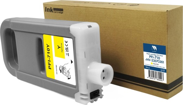 Картридж NV Print PFI-710Y (NV-2357C001) Yellow для Canon ImagePROGRAF TX-2000/ TX-3000/ TX-4000, жёлтый, 700 мл