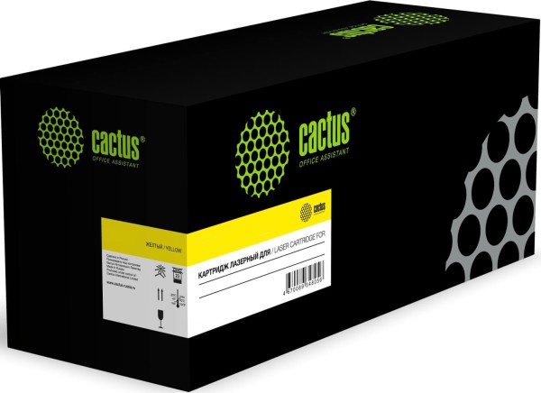 Картридж Cactus W2222X 222X (CS-W2222X) Yellow для HP Color LaserJet Pro 3203dw/ 3303fdn/ 3303sdw, жёлтый, увеличенный, 2500 стр.