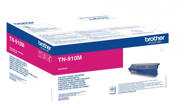 Картридж Brother TN-910M (TN910M) оригинальный для Brother HLL9310CDW/ MFCL9570CDW, magenta (9 000 стр.)