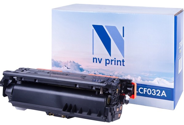 Картридж NV Print CF032A Yellow для принтеров HP LJ ColorPro CM4540 MFP (12500k)