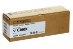 Картридж Ricoh SP C360X (408253) оригинальный для Ricoh SPC361SFNw, желтый, 9000 стр.