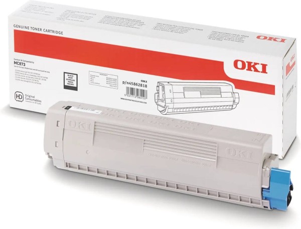 Картридж OKI (45862848/45862818) оригинальный для принтера OKI MC873/ MC883, черный, 15000 стр.