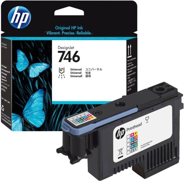 Печатающая головка HP №746 (P2V25A) Printerhead оригинальная для HP DesignJet Z6/Z9+, цветная