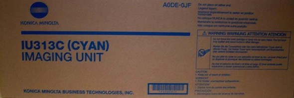 Фотобарабан Konica-Minolta IU-313C (A0DE0JF) оригинальный для принтера Konica-Minolta bizhub C353/ C353CS/ C353P, голубой, 90000 стр.