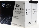 Картридж HP CF287XF / CF287XD (87X)  оригинальный для принтера HP LaserJet Enterprise M506dn/ M506x/ M527dn/ M527f/ M527c, чёрный, двойная упаковка 2*18000 страниц