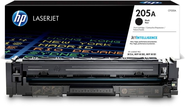 Картридж HP CF530A (205A) Black оригинальный для HP Color LaserJet Pro M154/ M180/ M181, чёрный, 1100 страниц