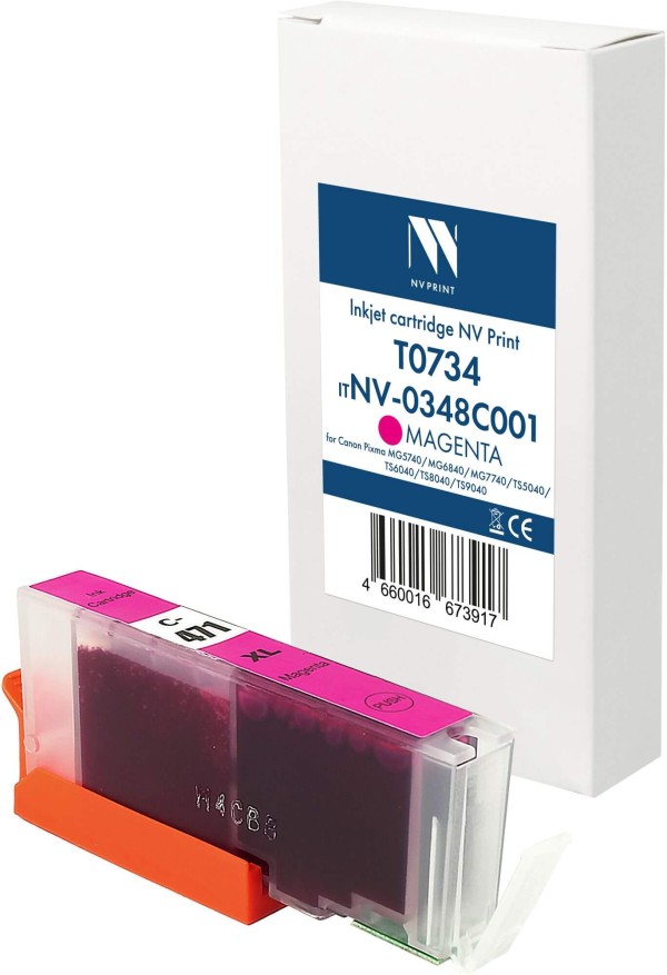 Картридж NV Print CLI-471XL (NV-0348C001) Magenta для Canon Pixma MG5740/ MG6840/ TS5040/ TS6040/ TS8040, пурпурный, 12мл