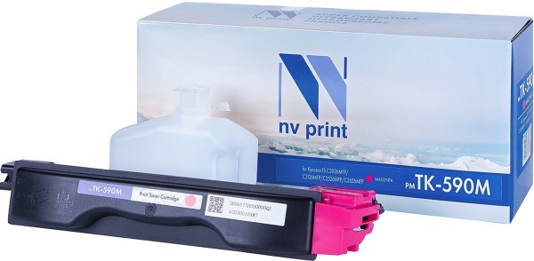Картридж NVP совместимый Kyocera TK-590 Magenta для FS C2026MFP/C2126MFP/C2526MFP/C2626MFP (5000k)