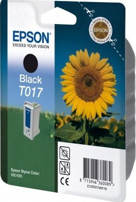 Картридж Epson C13T01740110 T017 20ml черный 540 копий в технологической упаковке 