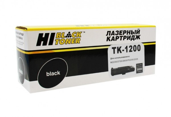 Тонер-картридж Hi-Black (HB-TK-1200) для Kyocera M2235/ 2735/ 2835/ P2235/ 2335, черный, 3000 страниц
