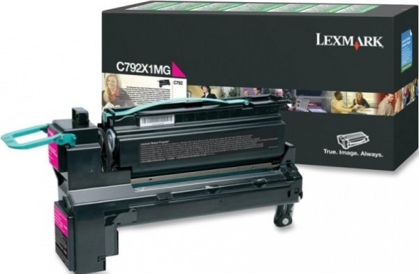 Картридж Lexmark C792X1MG оригинальный для Lexmark C792, Return Program, magenta, увеличенный, 20000 стр.