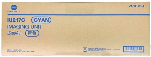 Блок проявки Konica-Minolta IU-217C (ACVF0KD) оригинальный для принтера Konica-Minolta bizhub C257i, голубой, 87000 стр.