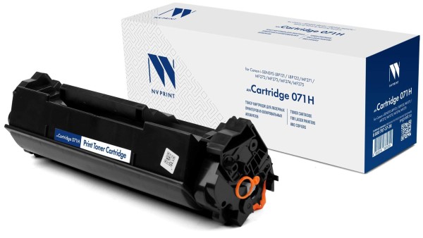 Картридж NV Print 071H (NV-071H) для Canon i-SENSYS LBP121/ LBP122/ MF271/ MF272/ MF273/ MF274/ MF275, чёрный, увеличенный, 2500 стр