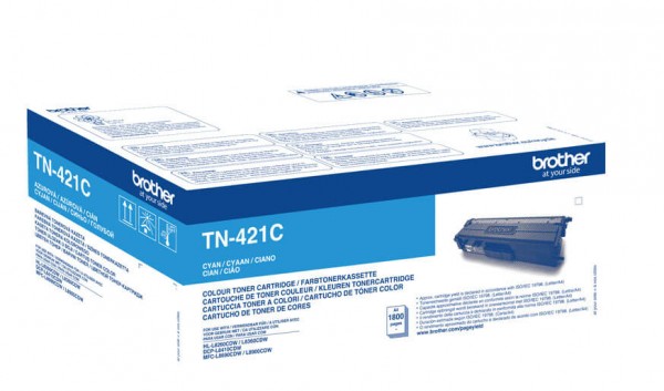 Картридж Brother TN-421C (TN421C) оригинальный для Brother HL-L8260CDW/ DCP-L8410CDW/ MFC-L8690CDW, cyan (1 800 стр.)