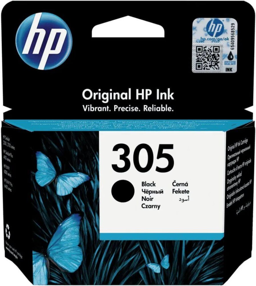 Картридж HP 305 (3YM61AE) оригинальный для HP DeskJet 2320/ 2710/ 2720, чёрный, 120 стр.