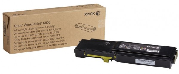 Картридж Xerox 106R02754 оригинальный для принтера Xerox WorkCentre 6655, yellow (7 500 стр.)