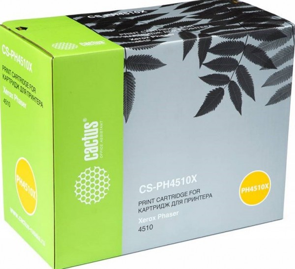 Картридж Cactus 113R00712 (CS-PH4510X) для принтеров Xerox Phaser 4510, увеличенный, 19000 страниц