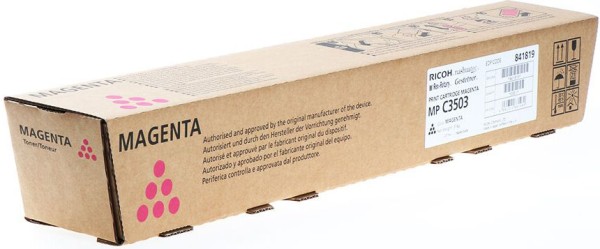 Картридж Ricoh MP C3503 (841819/841815) оригинальный для Ricoh Aficio MP C3003/ C3503/ C3004/ C3504, пурпурный, 18000 стр.
