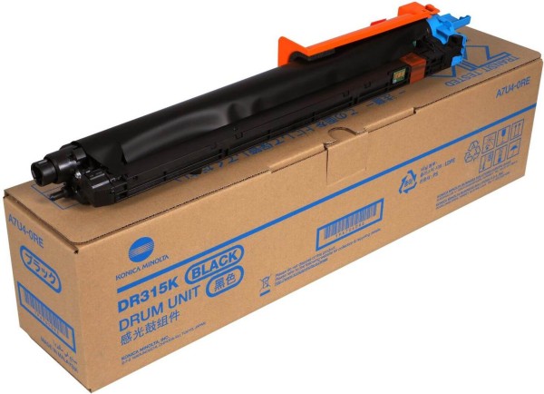 Фотобарабан Konica-Minolta DR-315K (A7U40RE) оригинальный для принтера Konica-Minolta bizhub 308/ 368/ 458/ 558/ C258/ C308/ C368/ C458/ C558/ C658, чёрный, 17000-285000 стр.