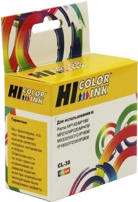 Картридж Hi-Black (HB-CL-38) для Canon PIXMA iP1800/2500/ MP140/ MX300, Color, new