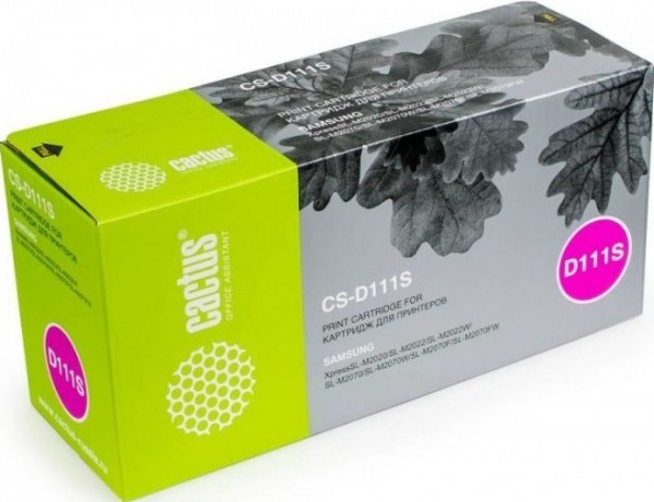 MLT-D111S Картридж Cactus CS-D111S для принтеров Samsung Xpress M2022/M2020/M2021/M2020W/M2070 черный (1 000 стр.)